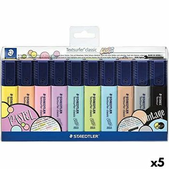 Set De Marcadores Fluorescentes Staedtler Textsurfer Classic Pastel & Vintage Vintage Pastel (5 Unidades)