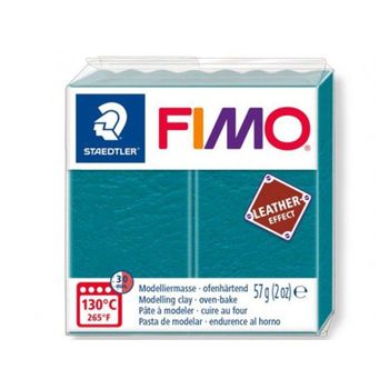 Fimo Paste 57 G - Efecto Cuero - Turquesa/lagoon