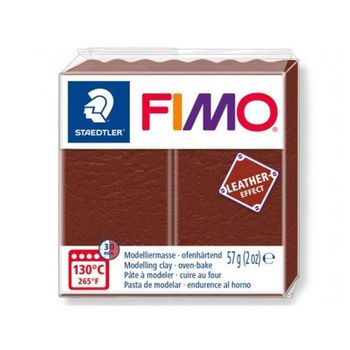 Fimo Paste 57 G - Efecto Cuero - Marrón