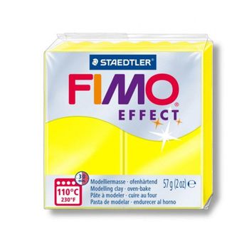 Fimo Paste 57 G - Efecto Neón - Amarillo