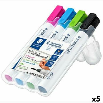 Set De Marcadores Staedtler Lumocolor 351 Pizarra Blanca 5 Unidades