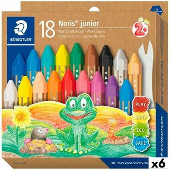 Ceras De Colores Staedtler Noris Multicolor 6 Piezas