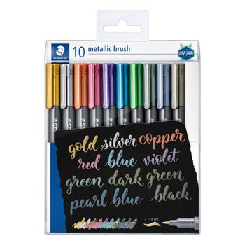 Rotuladores Staedtler Metallic Brush 10 Unidades