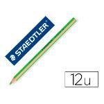 Lapices Fluorescente Staedtler Triangular Top Star Verde Caja De 12 Unidades