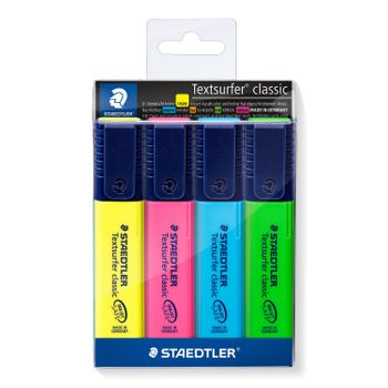 Marcadores Fluorescentes Staedtler 4 Colores