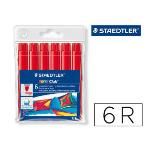 Rotulador Staedtler Color Jumbo Trazo 3 Mm Cajas Unicolor Rojo (pack De 6)