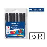 Rotulador Staedtler Color Jumbo Trazo 3 Mm Cajas Unicolor Negro (pack De 6)