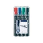 Staedtler Marcador Permanente Estuche 4 Ud Trazo 2mm Punta Conica Colores Surtidos 35...