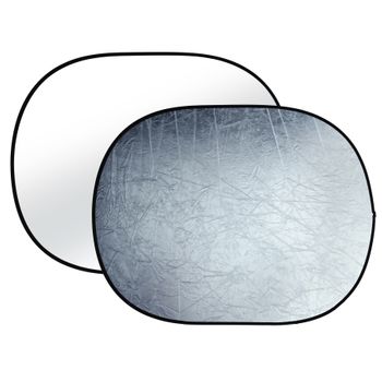 Reflector Plegable 2-en-1 Ovalado Plata/blanco 150x200cm Tr-8 Bresser