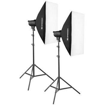 Kit Flash De Estudio 200w 5700k Brt-200 Bresser