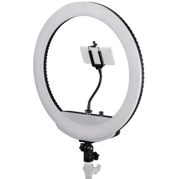 Anillo Luz Led 46cm 48w Foto-vídeo Mando A Distancia Y Soporte Smartphone 3200-5600k Mm-26ab Bresser