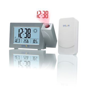 Reloj Despertador Digital con Calendario Temperatura - CELESTE UNIVERSAL