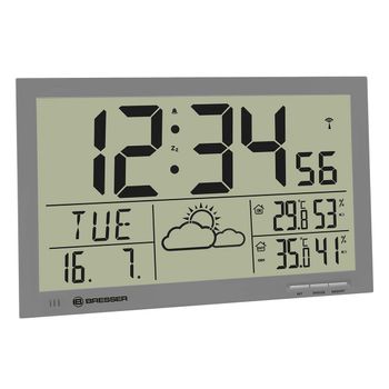 Reloj De Pared Meteorológico Mytime Jumbo Lcd Bresser