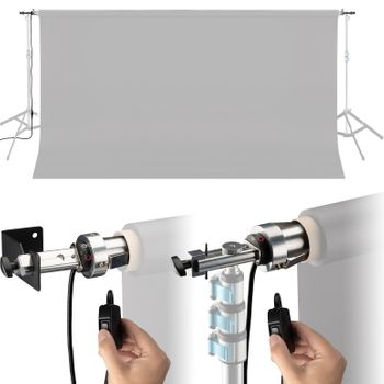 Sistema De Fondo Eléctrico Mr-300 Bresser Para Fondos De Estudio Fotográfico