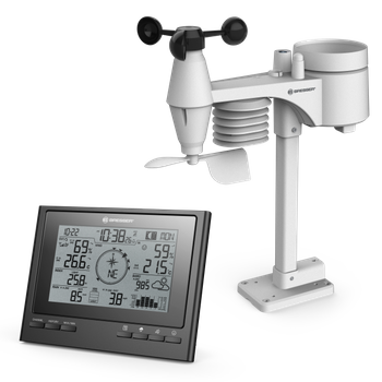 Estación Meteorológica 7 En 1 Sensor Exterior Climatescout Rc Bresser - Negro