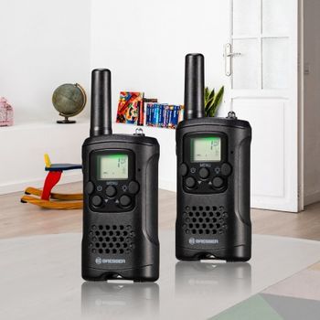 Walkie Talkies Alcance 6km - 8 Canales Manos Libres 10 Tonos Llamada Bresser