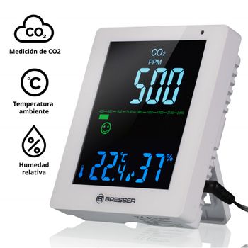 Medidor Detector De Concentración De Co2 Modelo Smile Para Asegurar Una Correcta Calidad Del Aire