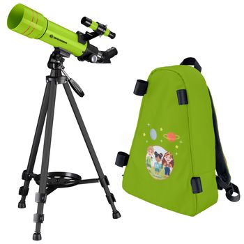 Telescopio Refractor  70/400 Con Mochila Verde Bresser Junior