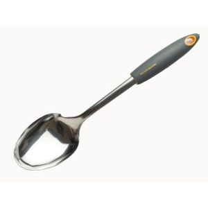 Cucharon Servir   Fackelmann Polipropileno Color Inox. Naranja Y Gris