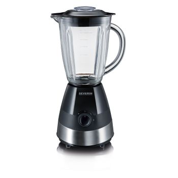 Batidora y picadora de vaso de cristal de 1.5 l, libre BPA, 550 W, SM 3718