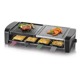 Raclette Grill en bois Cheese&grill 8400 Wood Allstone Cecotec + 8  Coupelles, 1200 W 8 Personnes à Prix Carrefour