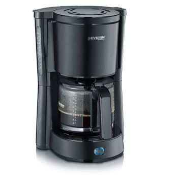 Cafetera de goteo  Ufesa CG7125 Capriccio 12 Delux, 680 W, 1.2 l, 12 Tazas,  Desconexión automática, Negro/Inox