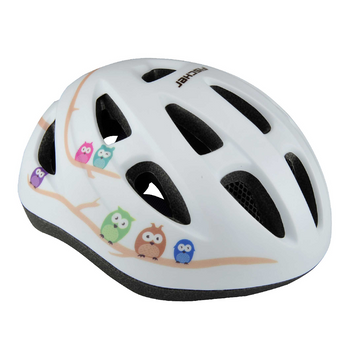 Casco De Bicicleta Fischer Búhos Xs/s Blanco