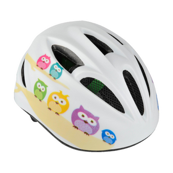 Casco De Bicicleta Fischer Búhos S/m Blanco