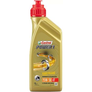 Castrol Aceite Para Moto Power 1  4 Tiempos 15w50 1 Litro