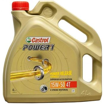 Castrol Aceite Para Moto Power-1  4 Tiempos 15w50 4 Litros