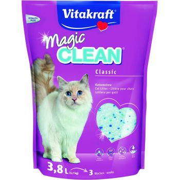 Vitakraft Magic Clean Perlas Arena De Silice Para Gatos 3,8l. 1,7 Kg.