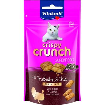 Vitakraft Crispy Crunch Pavo+semillas Chia 60g Snack Para Gatos