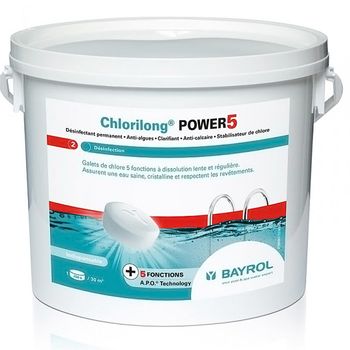 Bayrol Cloro Lento 5 Funciones 5kg Guijarro - Chlorilong Power 5