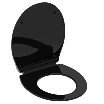 Tapa De Váter Wc Slim Black Duroplast Schütte