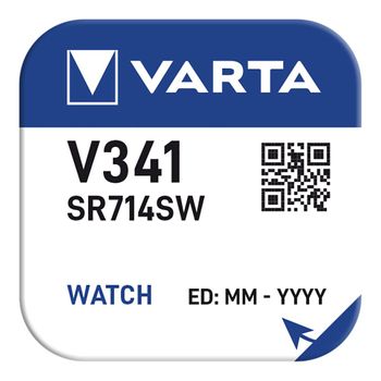 Bateria De Botão Sr714sw - V341 Varta 15mah (blister 1 Unid.) Ø7,9x1,45mm