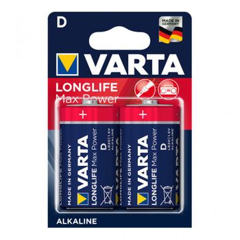 Pila Varta Max Tech Lr20  D Pack 2 Uni