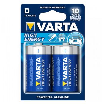 Pila Varta Lr20 D 1,5 V 16500 Mah High Energy (2 Pcs) Azul