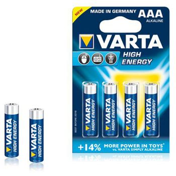 Pila Varta Lr03 1,5 V Aaa High Energy (4 Pcs) Azul
