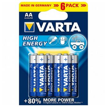 Pila Alcalina Varta 4906 Aa 1,5 V Aa High Energy (6 Pcs) Azul