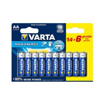 Pila Varta High Energy Lr6 Aa Pack 16+4uni