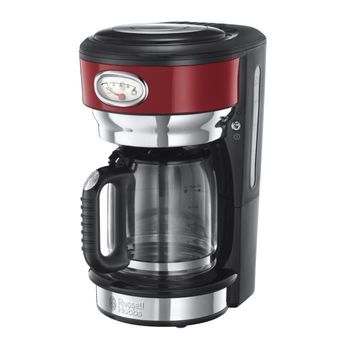 Russell Hobbs 21700-56 - Cafetera Con Filtro Retro - 10 Tazas - 1000 W - Rojo