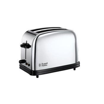 Russell Hobbs 23310-57 tostadora 2 rebanada(s) Negro, Plata