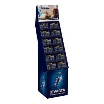 Expositor Pilas Varta ''long Life'' 52 Blisters 6 Pilas Aaa Lr03 + 100 Blisters 6 Pilas Lr06 Aa - Neoferr*