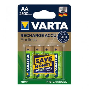 Pila Varta Recarg Recycled Aa Lr06 2500mah Pack 4 Uni