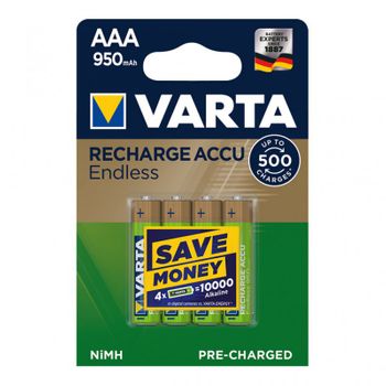 Pila Varta Recarg Recycled Aaa Lr03 950mah Pack 4 Uni