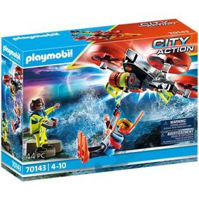 Playmobil 70143 Rescate Marítimo: Buzo Con Dron De Rescate