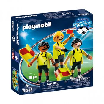 PLAYMOBIL Sports y Action 71120 Campo de fútbol, Futbolín para niños, 2  porteros, 2 futbolistas con función de Patada, 3 balones de futbolín,  Juguetes para niños a Partir de 5 años : : Juguetes y juegos