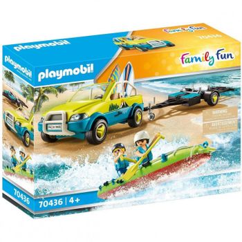 70436 Playmo Beach Hotel Coche Con Canoa, Playmobil Family Fun