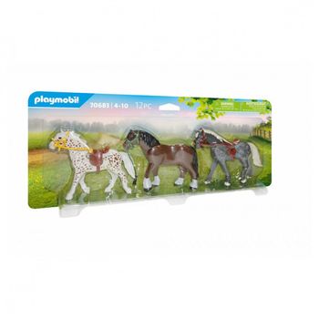 70683 Playmobil 3 Caballos Los Ponis