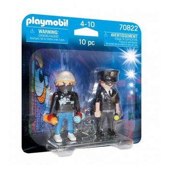 70822 Playmobil Duo Policía Y Tagger